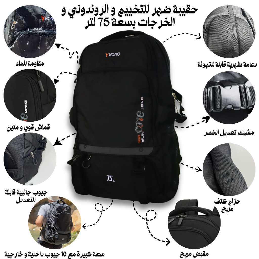 -حقيبة الظهر -للتخييم و روندوني و الخرجات العائلية